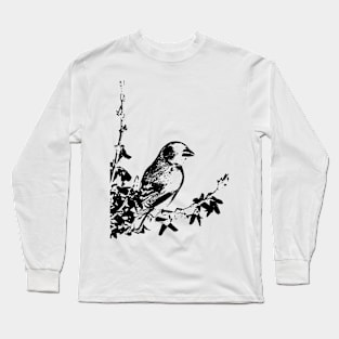 monochrome cool bird Long Sleeve T-Shirt